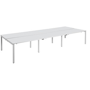PAPERFLOW easyDesk Doppelschreibtisch weiß rechteckig, 4-Fuß-Gestell weiß 360,0 x 166,0 cm PAPERFLOW easyDesk Doppelschreibtisch weiß rechteckig, 4-Fuß-Gestell weiß 360,0 x 166,0 cm von PAPERFLOW