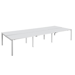 PAPERFLOW easyDesk Doppelschreibtisch weiß rechteckig, 4-Fuß-Gestell weiß 420,0 x 166,0 cm PAPERFLOW easyDesk Doppelschreibtisch weiß rechteckig, 4-Fuß-Gestell weiß 420,0 x 166,0 cm von PAPERFLOW
