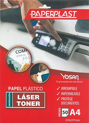 Bedruckbarer Kunststoff in A-4 für Toner - Laser (Weiß) 120 Mikron von PAPERPLAT