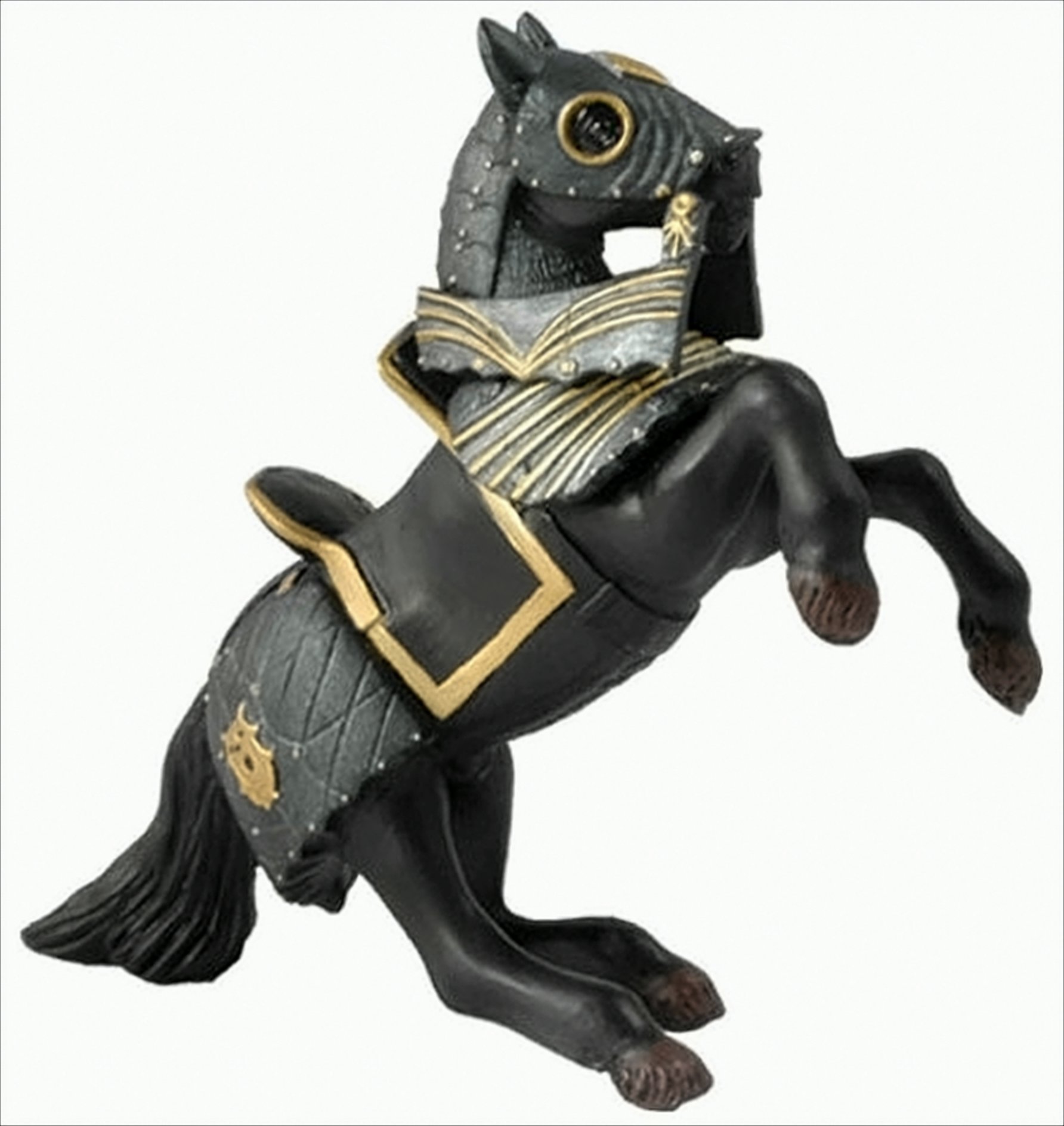 PAPO 39276 schwarzes Pferd mit Rüstung PAPO 39276 schwarzes Pferd mit Rüstung
