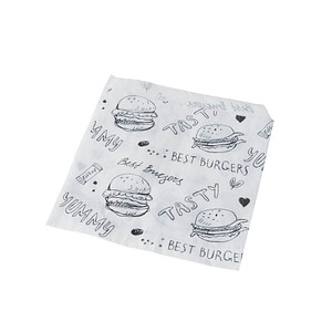 1.000 PAPSTAR Burger-Tüten 13,0 x 13,5 cm von PAPSTAR