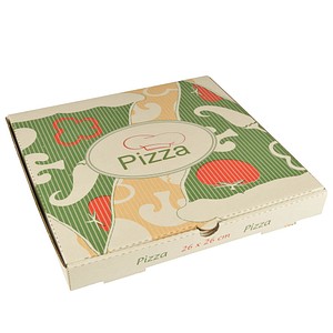 100 PAPSTAR Pizzakartons pure 26,0 x 3,0 cm von PAPSTAR