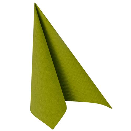 160 Servietten ROYAL Collection 1/4-Falz 40 cm x 40 cm olivgrün von PAPSTAR
