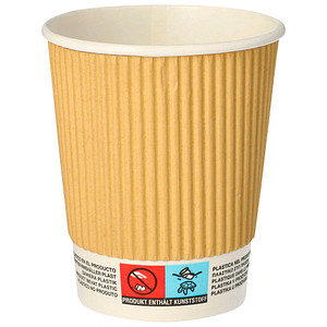 25 PAPSTAR Einweg-Kaffeebecher pure 0,2 l von PAPSTAR