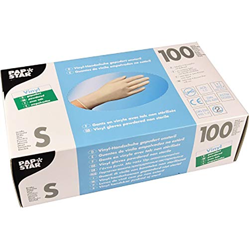 Handschuh Vinyl gepudert natur S unsteril 100 St VE=1 Handschuh Vinyl gepudert natur S unsteril 100 St VE=1 von PAPSTAR