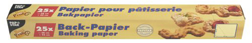 PAPSTAR Backpapier-Zuschnitte, braun, in Faltschachtel von PAPSTAR