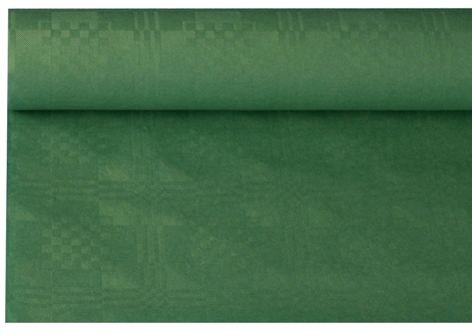 PAPSTAR Damast-Tischtuch, (B)1,2 x (L)8 m, dunkelgrün von PAPSTAR