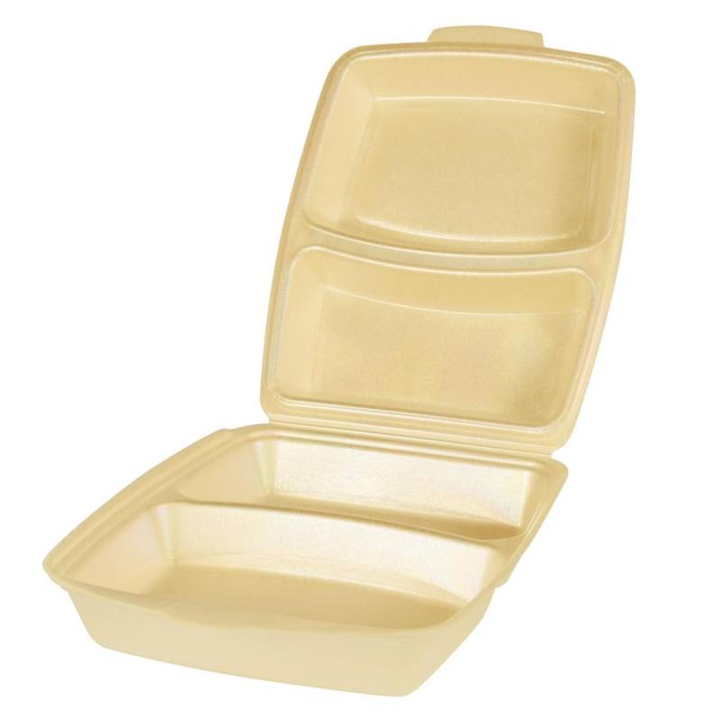PAPSTAR Einweg-Menüschalen beige von PAPSTAR