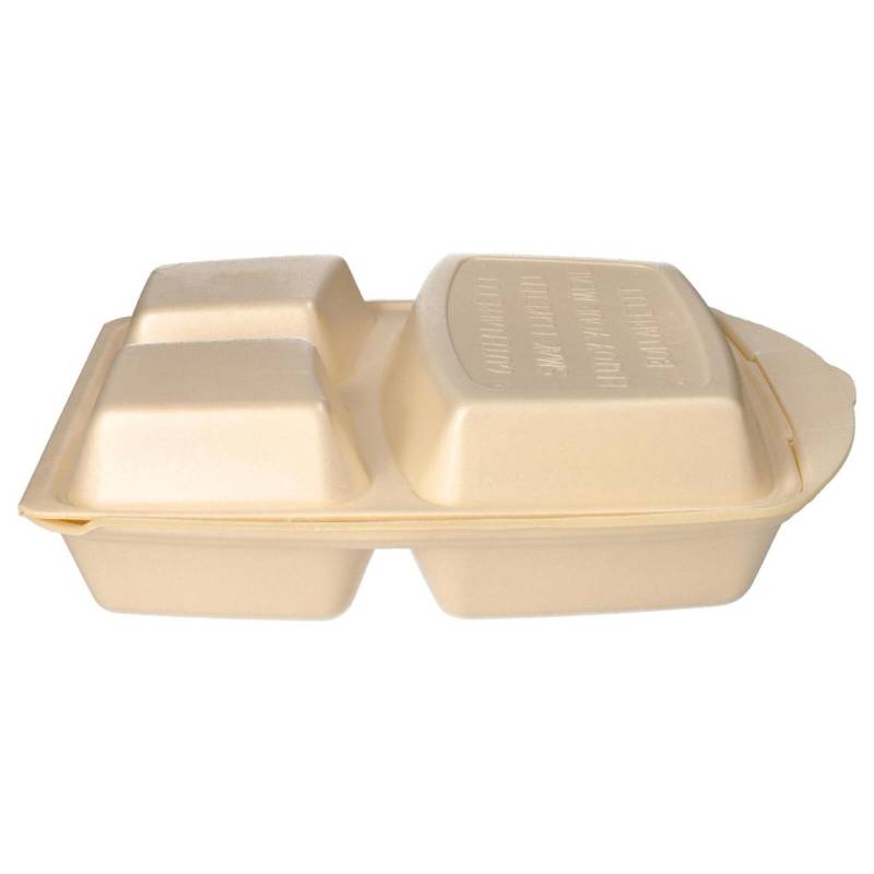 PAPSTAR Einweg-Menüschalen beige von PAPSTAR
