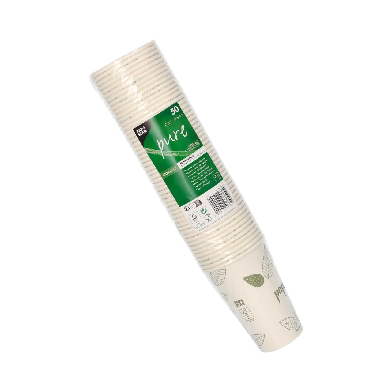 PAPSTAR pure ZERO Einweg-Trinkbecher 8 cm 0,3 l creme PAPSTAR pure ZERO Einweg-Trinkbecher 8 cm 0,3 l creme von PAPSTAR