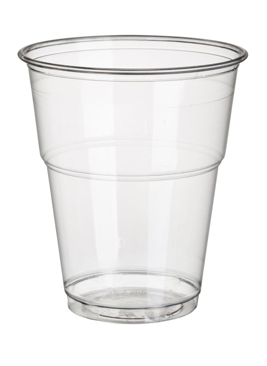 PAPSTAR Einweg-Trinkbecher 9.5 cm x 9.5 cm 0,3 l glasklar von PAPSTAR