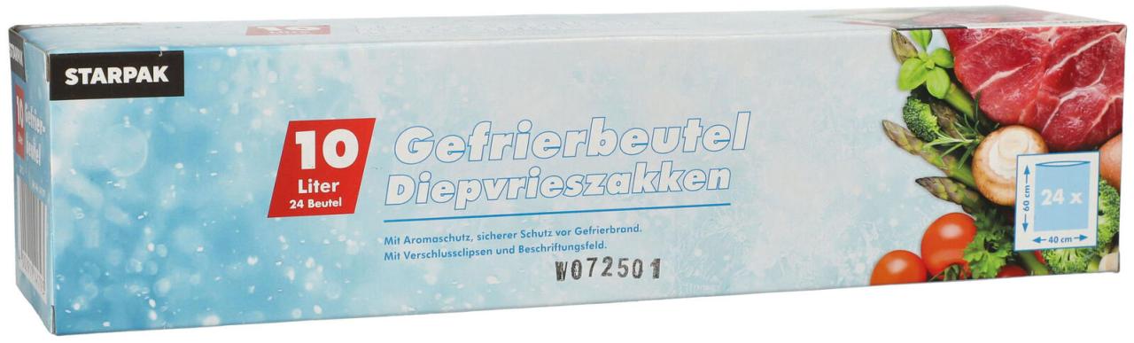 PAPSTAR Gefrierbeutel Polyethylen (PE) 10,0 l von PAPSTAR