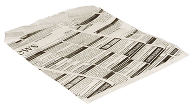 PAPSTAR Hamburger-Tüte , Newsprint, , 160 x 180 mm von PAPSTAR