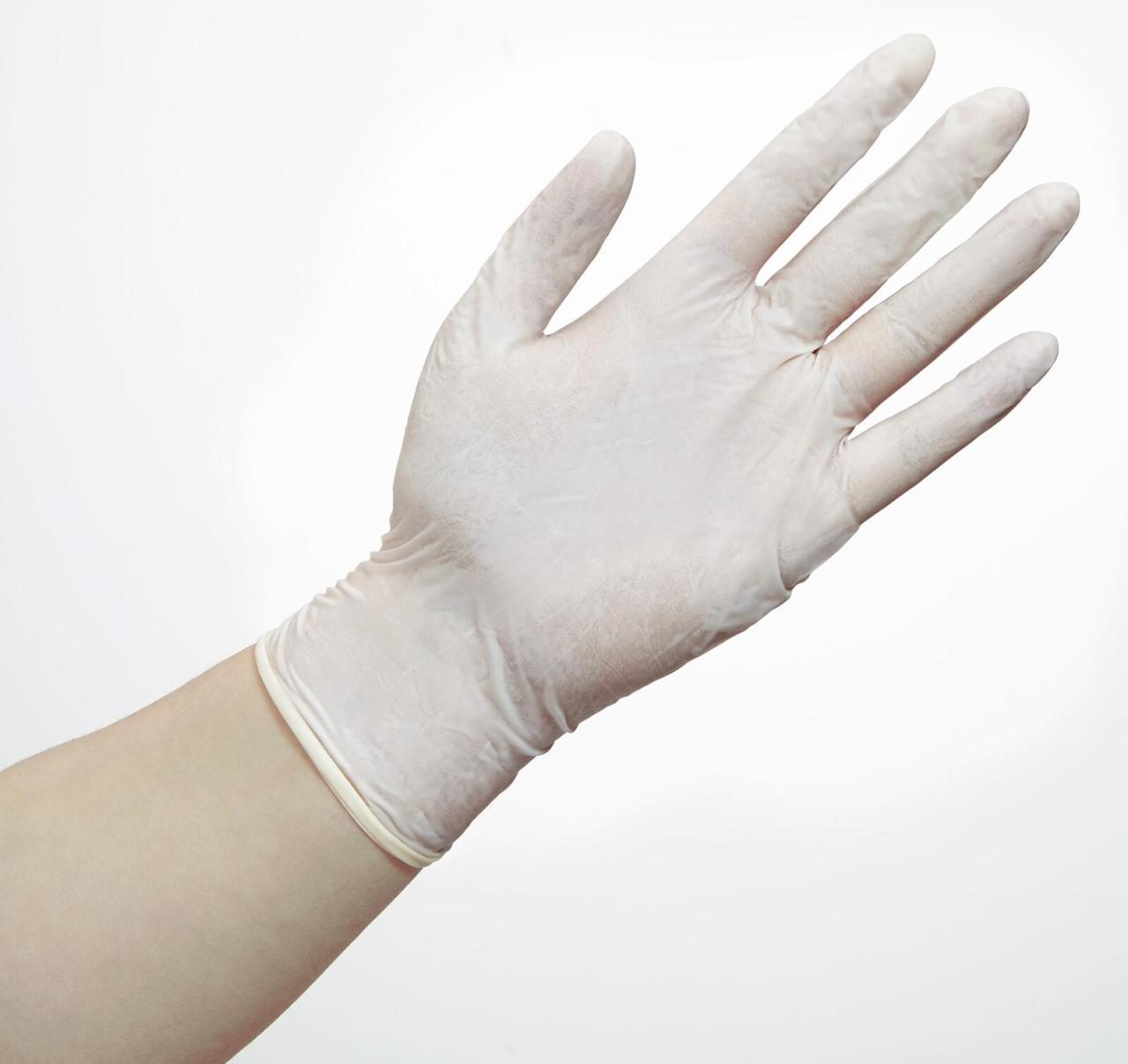 PAPSTAR Einmalhandschuhe M transparent white grip von PAPSTAR