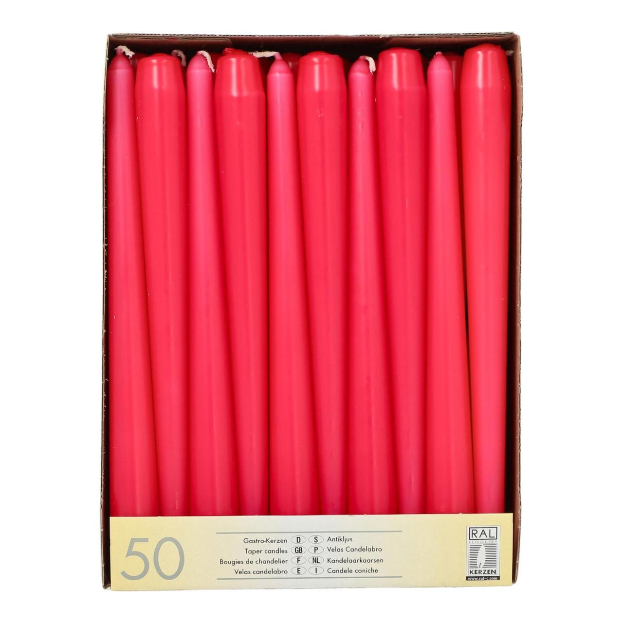 PAPSTAR Kerzen 25 cm fuchsia PAPSTAR Kerzen 25 cm fuchsia von PAPSTAR
