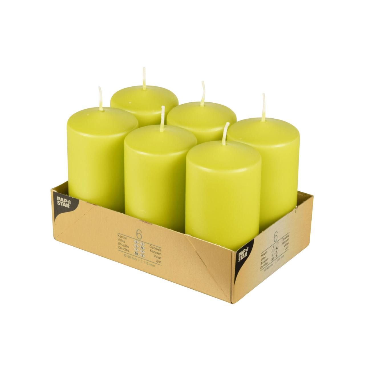 PAPSTAR Stumpenkerze 11.5 cm kiwi PAPSTAR Stumpenkerze 11.5 cm kiwi von PAPSTAR