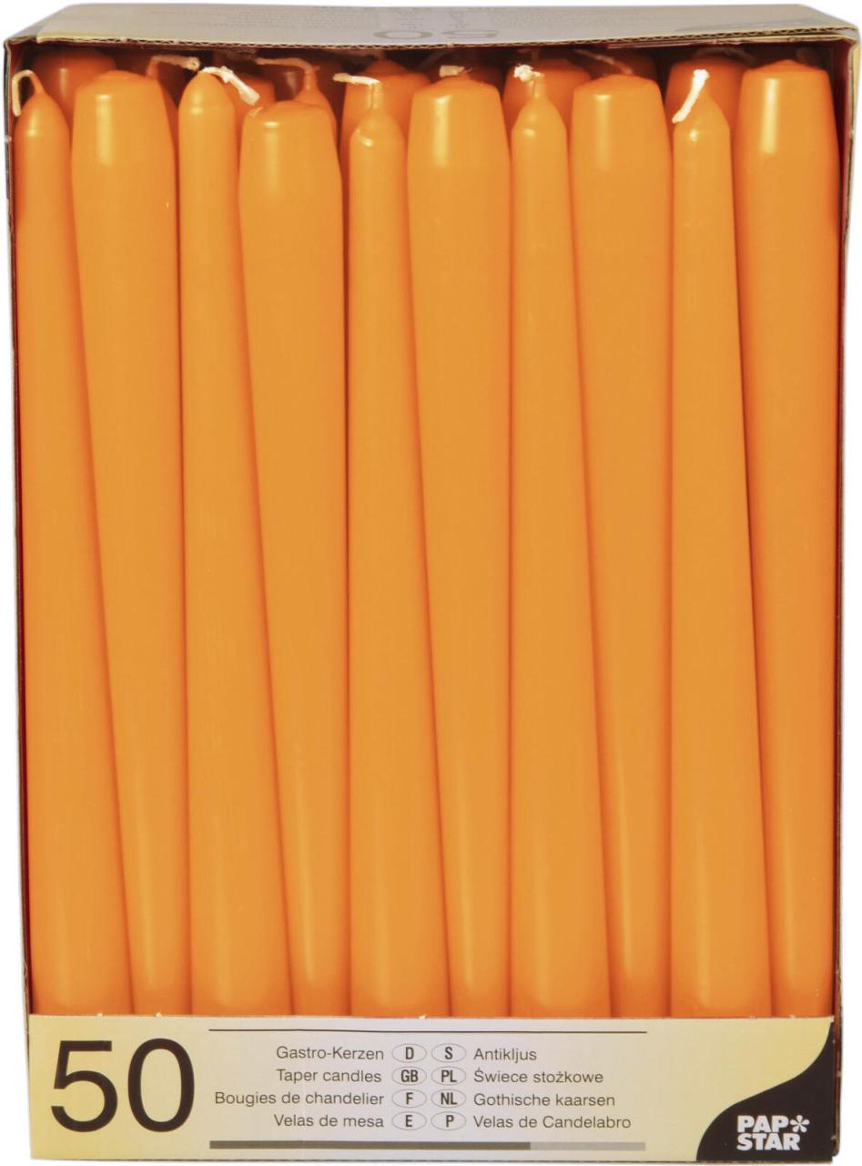 PAPSTAR Kerzen orange von PAPSTAR