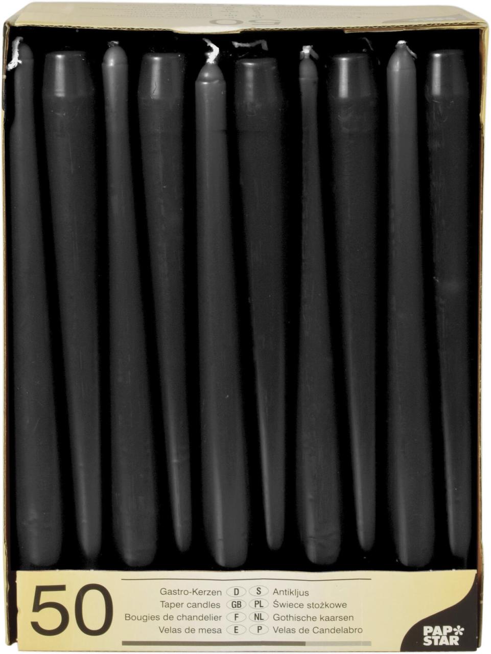 PAPSTAR Kerzen 25 cm schwarz PAPSTAR Kerzen 25 cm schwarz von PAPSTAR