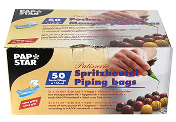 PAPSTAR LDPE-Spritzbeutel , Patisserie, , transparent, 130 ml von PAPSTAR