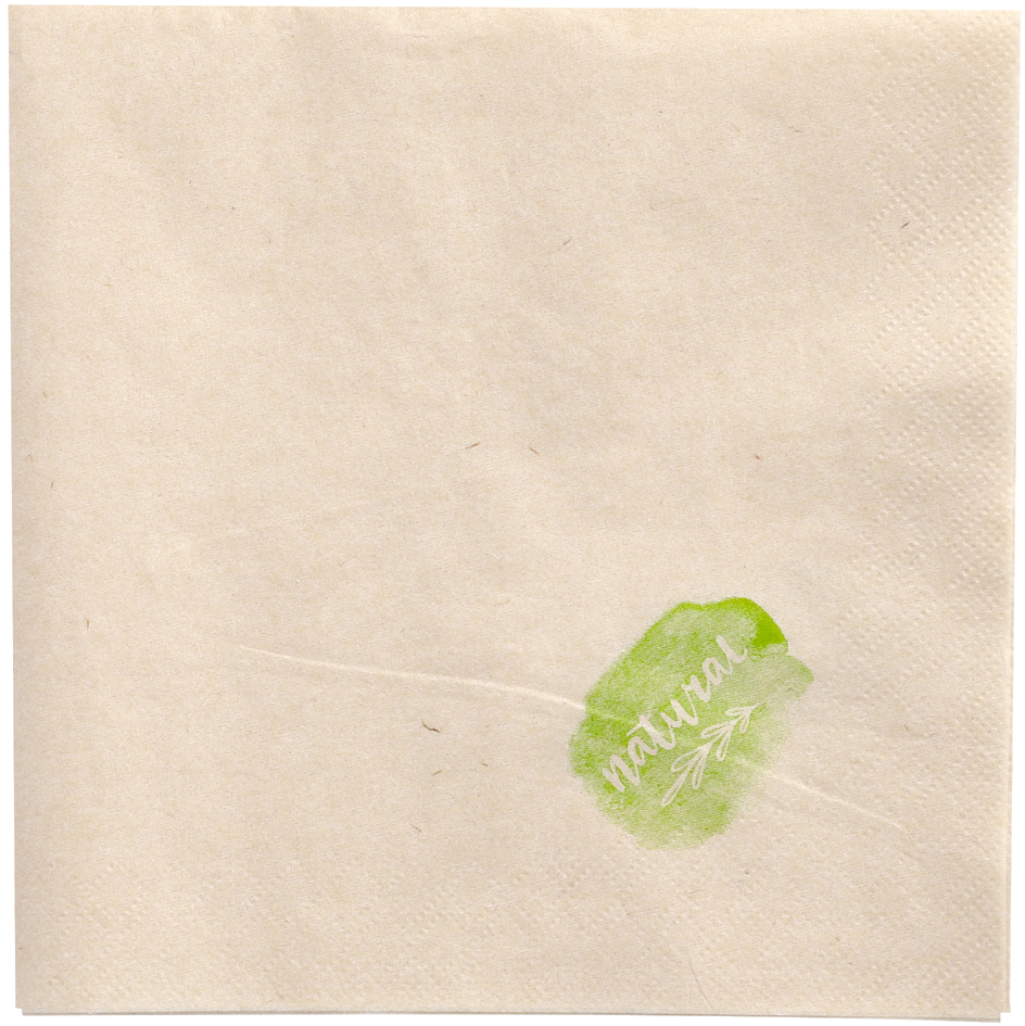 PAPSTAR Lunch-Servietten, 330 x 330 mm, 2-lagig, natur von PAPSTAR