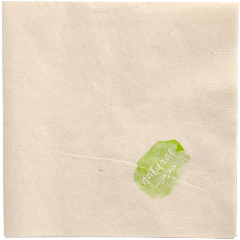PAPSTAR Lunch-Servietten, 330 x 330 mm, 2-lagig, natur von PAPSTAR