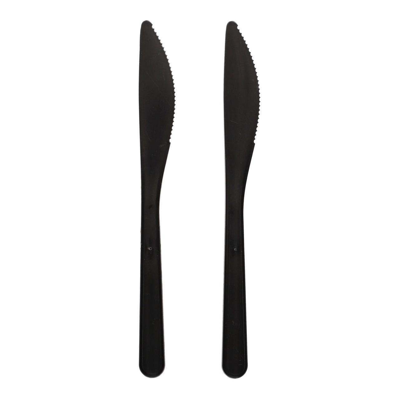 PAPSTAR Mehrweg-Messer schwarz Polypropylen (PP) von PAPSTAR