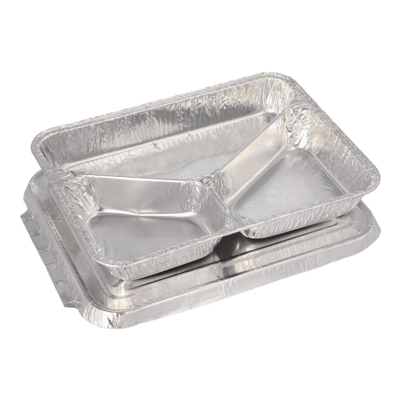 PAPSTAR Menüschalen mit Deckel 760,0 ml silber PAPSTAR Menüschalen mit Deckel 760,0 ml silber von PAPSTAR