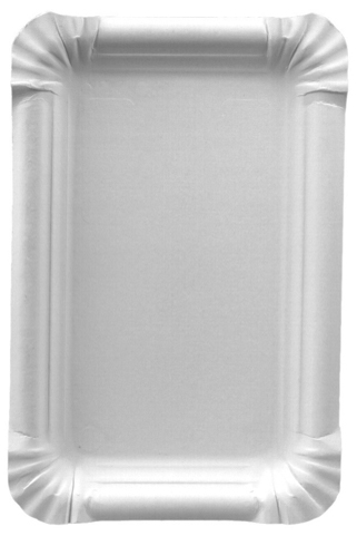 PAPSTAR Papp-Teller , pure,  eckig, 180 x 260 mm, weiß, 250er von PAPSTAR