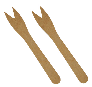 PAPSTAR Pommes-Frites-Gabeln , pure, , Länge: 85 mm von PAPSTAR