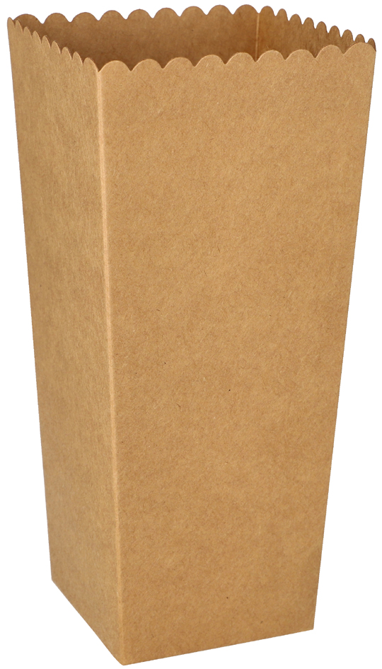 PAPSTAR Popcorn-Box Pappe , pure,  eckig, 1.300 ml von PAPSTAR