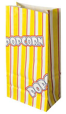 PAPSTAR Popcorn-Tüte, 205 x 105 x 60 mm von PAPSTAR