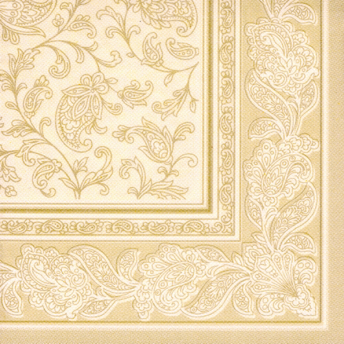 PAPSTAR Servietten , ROYAL Collection Ornaments, , champagner von PAPSTAR