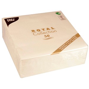 PAPSTAR Servietten champagner 3-lagig 20,0 x 20,0 cm 50 St. von PAPSTAR