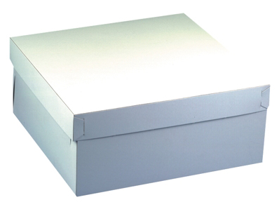 PAPSTAR Torten-Karton mit Deckel, Maße: 300 x 300 x 100 mm von PAPSTAR