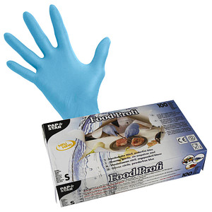 PAPSTAR unisex Einmalhandschuhe Food Profi blau Größe S 100 St. von PAPSTAR