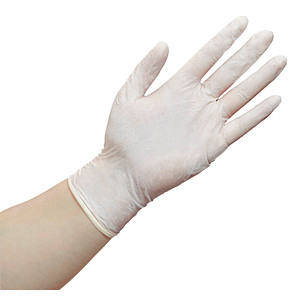 PAPSTAR unisex Einmalhandschuhe white grip transparent Größe S 100 St. von PAPSTAR