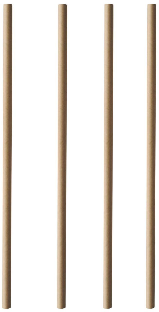 PAPSTAR Strohhalme pure braun von PAPSTAR