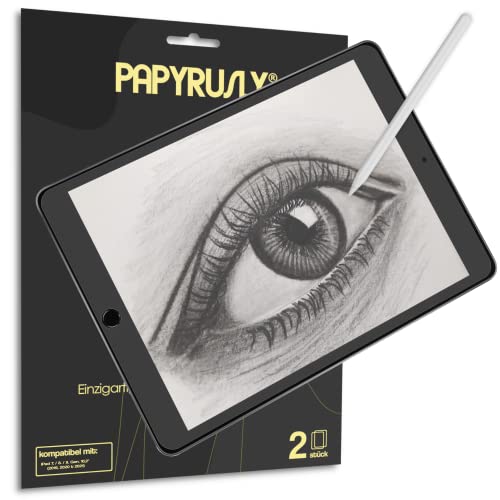 PAPYRUSLY® 2 Stück Paperscreen - Papier Schutzfolie für iPad 10,2 Zoll (2019, 2020 und 2021) - Matte Display-folie mit einzigartigem Papier-Gefühl (iPad 7. / 8. / 9. Generation) von PAPYRUSLY