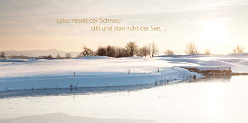 Golf Weihnachtskarte – Leise rieselt der Schnee… 1er Set (Karte + Umschlag rot) von PAR Verlag