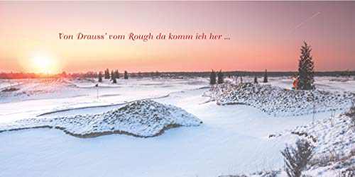 Golf Weihnachtskarte – Von drauss vom Rough, 1x rot von PAR Verlag