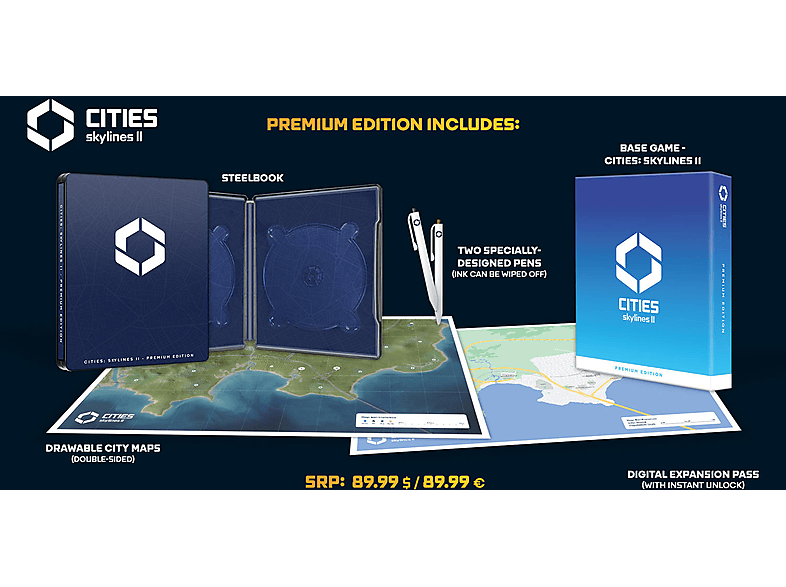 Cities: Skylines II Premium Edition - [PC] von PARADOX INTERACTIVE