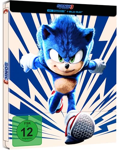 Sonic the Hedgehog 3 - Steelbook Sonic [4K Ultra HD] + [Blu-ray] von PARAMOUNT PICTURES