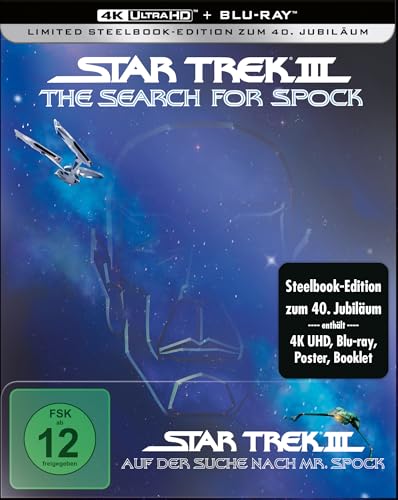 Star Trek III: Auf der Suche nach Mr. Spock - Limited Steelbook [4K Ultra HD] + [Blu-ray] von PARAMOUNT PICTURES