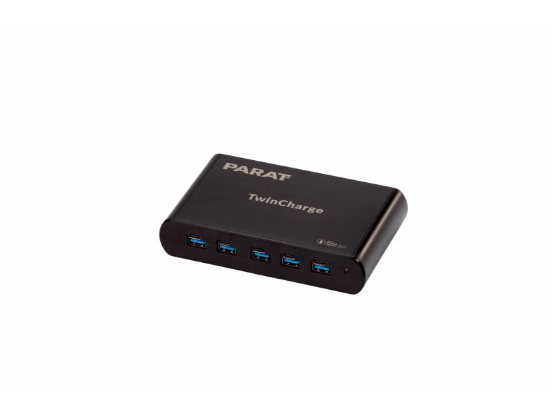 PARAPROJECT® USB Multi-Charger - TC5 TwinCharger, 5x USB-C® u. 5x USB-A von PARAT