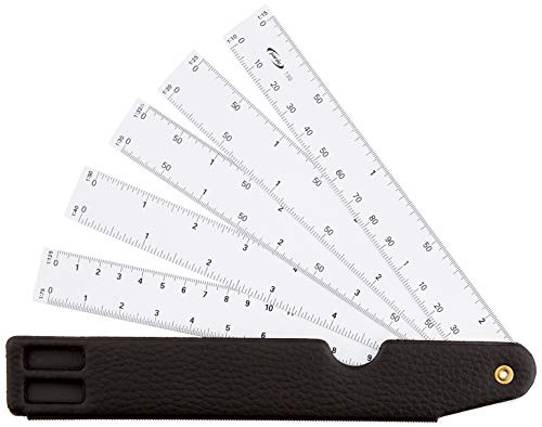 Pardo 13001 Dreikantmaßstab Extra 10 Ebenen, Schwarz von PARDO