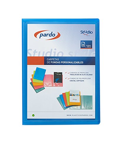 Pardo 894003 Studio Style, 30 Hüllen, Polypropylen, personalisierbar, Blau von PARDO