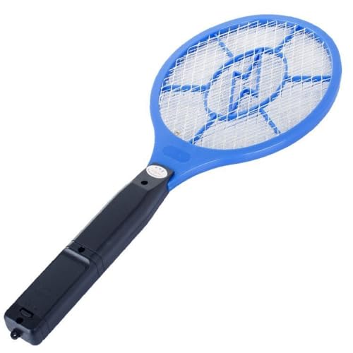 PARENCE.- Elektrischer Insektenschutzschläger - AA-Batterien (nicht im Lieferumfang enthalten), 46 x 18,8 x 3,5 cm, Fliegen, Mücken, Wespen - Zufällige Farbe von PARENCE