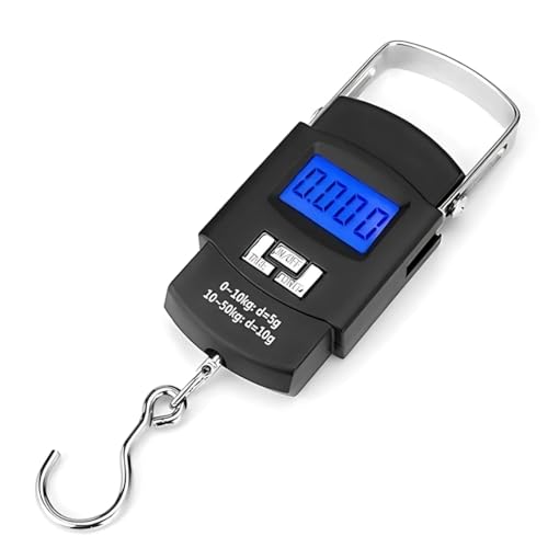 PARENCE.- Tragbare digitale Gepäckwaage mit LCD-Display, vielseitig einsetzbar für Reisen, Angeln und Zuhause - Bis zu 50 kg - Präzision und Multifunktion von PARENCE