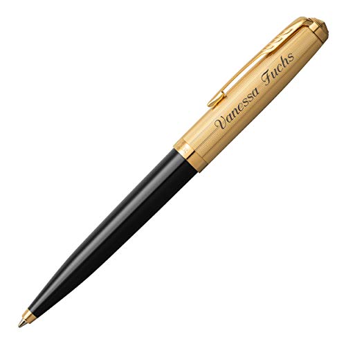 PARKER 51 Premium Drehkugelschreiber Black G.C. 2123513 mit Laser-Gravur Edelharzgehäuse Edelstahlkappe von PARKER