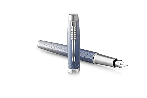 PARKER Füller IM Premium Special Edition Polar (Silver) M Blau von PARKER